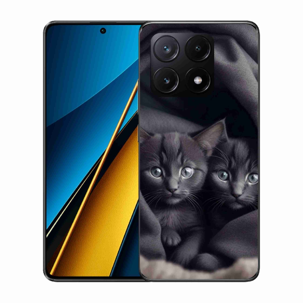 Gelový kryt mmCase na Xiaomi Poco X6 Pro 5G - kočičí duo
