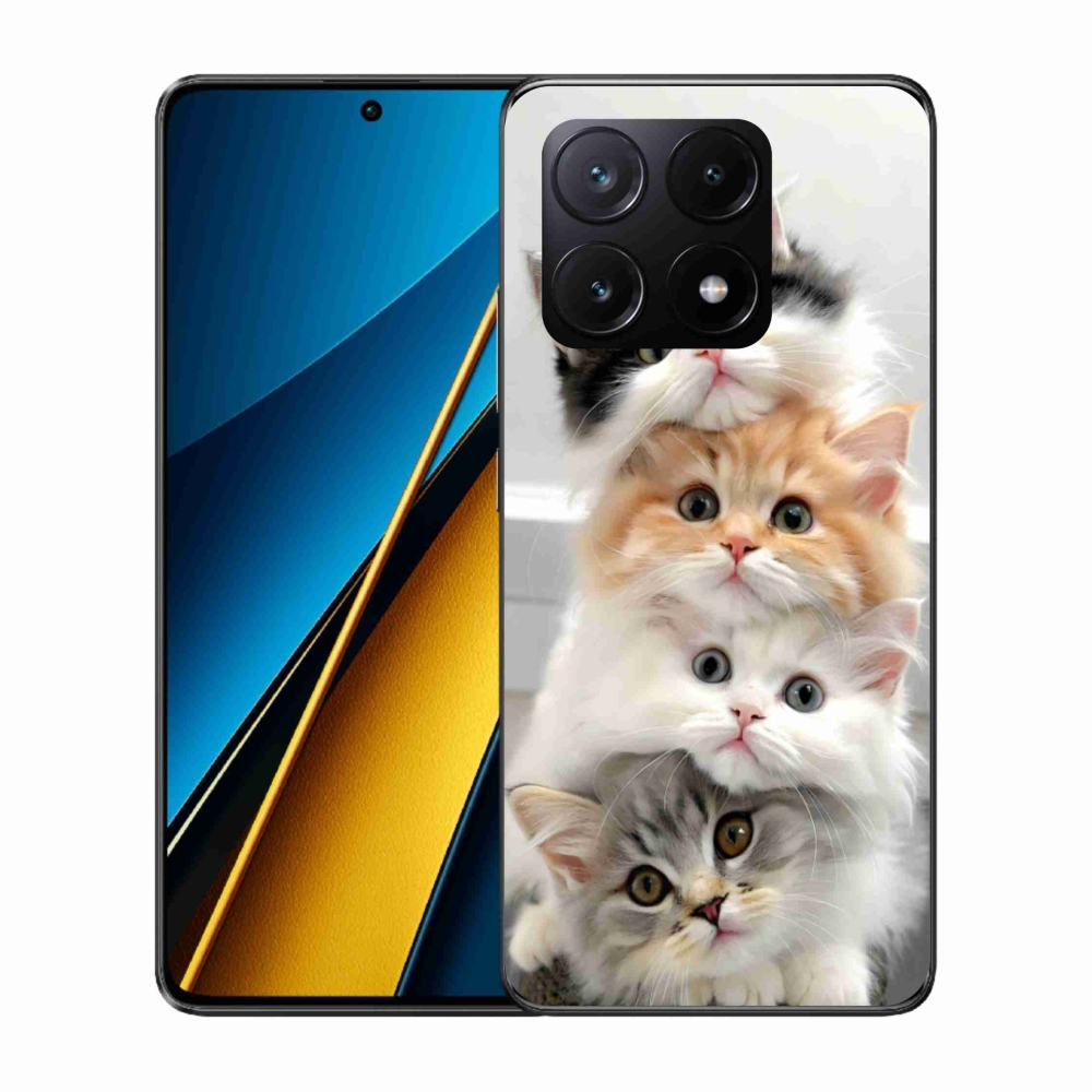 Gelový kryt mmCase na Xiaomi Poco X6 Pro 5G - kočičí parta