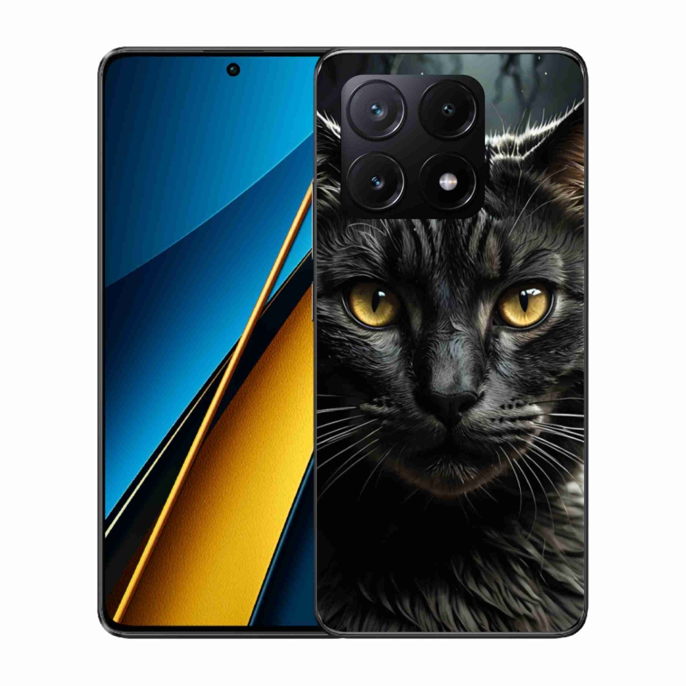 Gelový kryt mmCase na Xiaomi Poco X6 Pro 5G - kočičí pohled 3