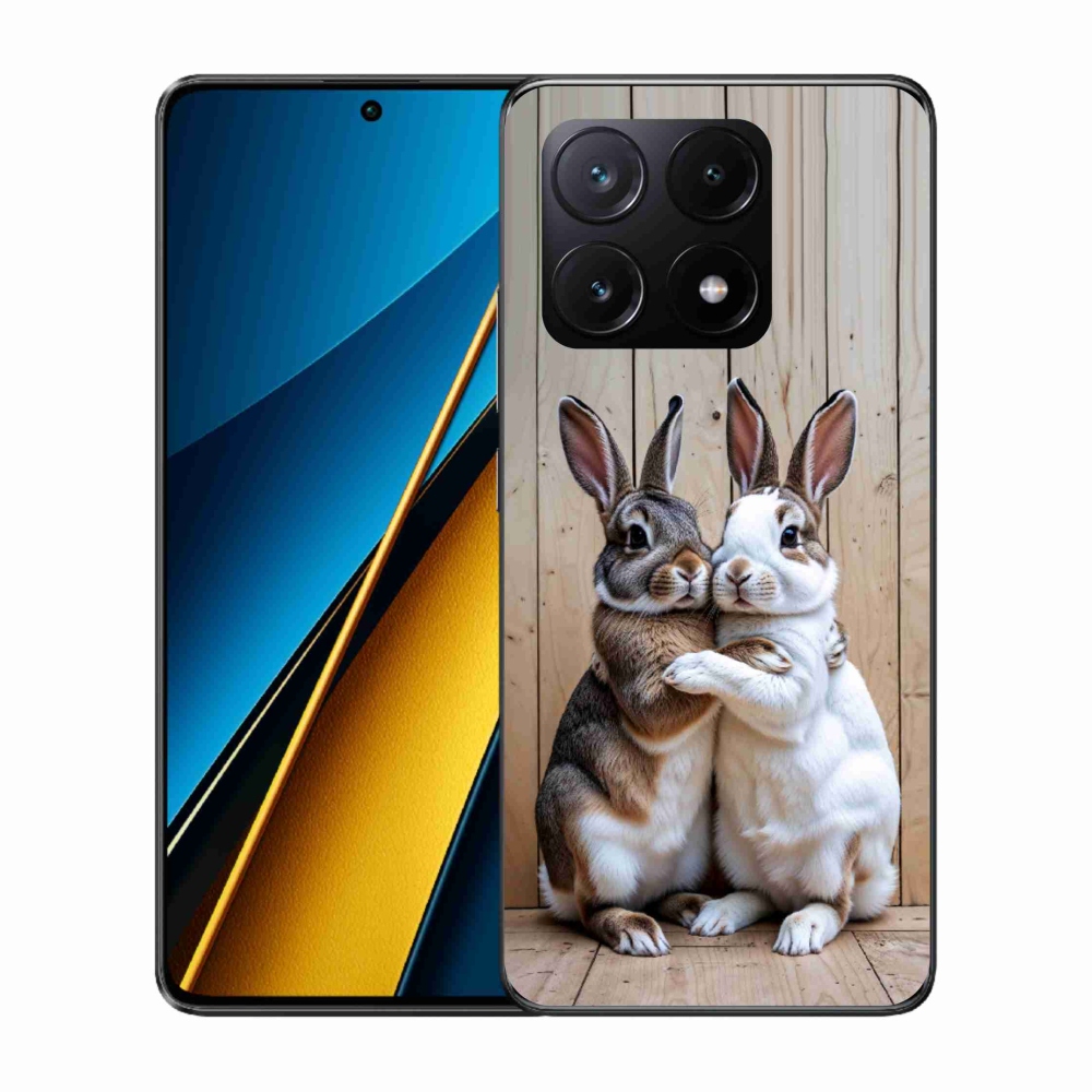 Gelový kryt mmCase na Xiaomi Poco X6 Pro 5G - králičí pár