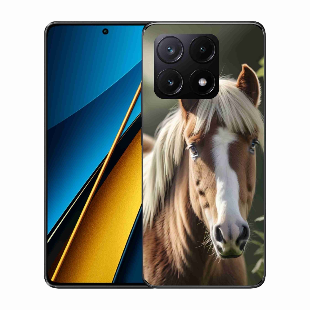Gelový kryt mmCase na Xiaomi Poco X6 Pro 5G - kůň se světlou hřívou