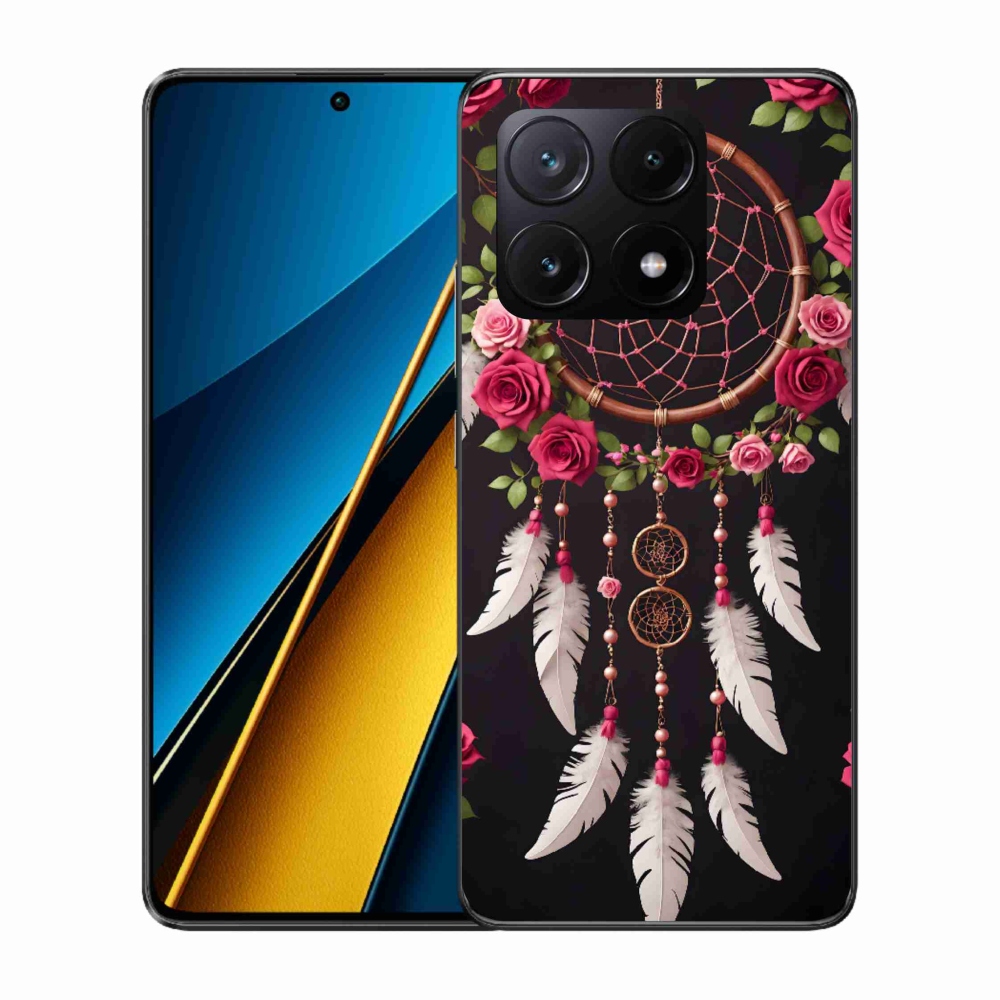 Gelový kryt mmCase na Xiaomi Poco X6 Pro 5G - lapač snů s růžemi