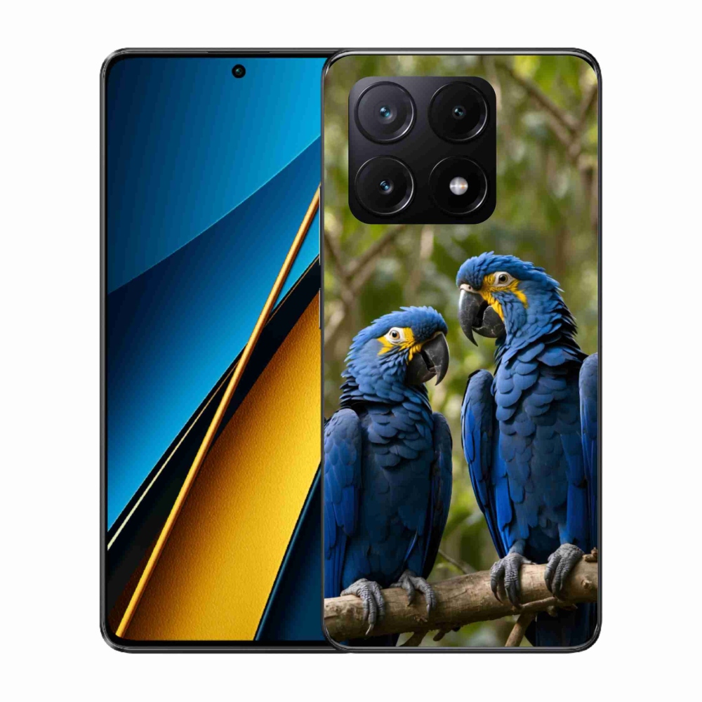 Gelový kryt mmCase na Xiaomi Poco X6 Pro 5G - papouščí duo