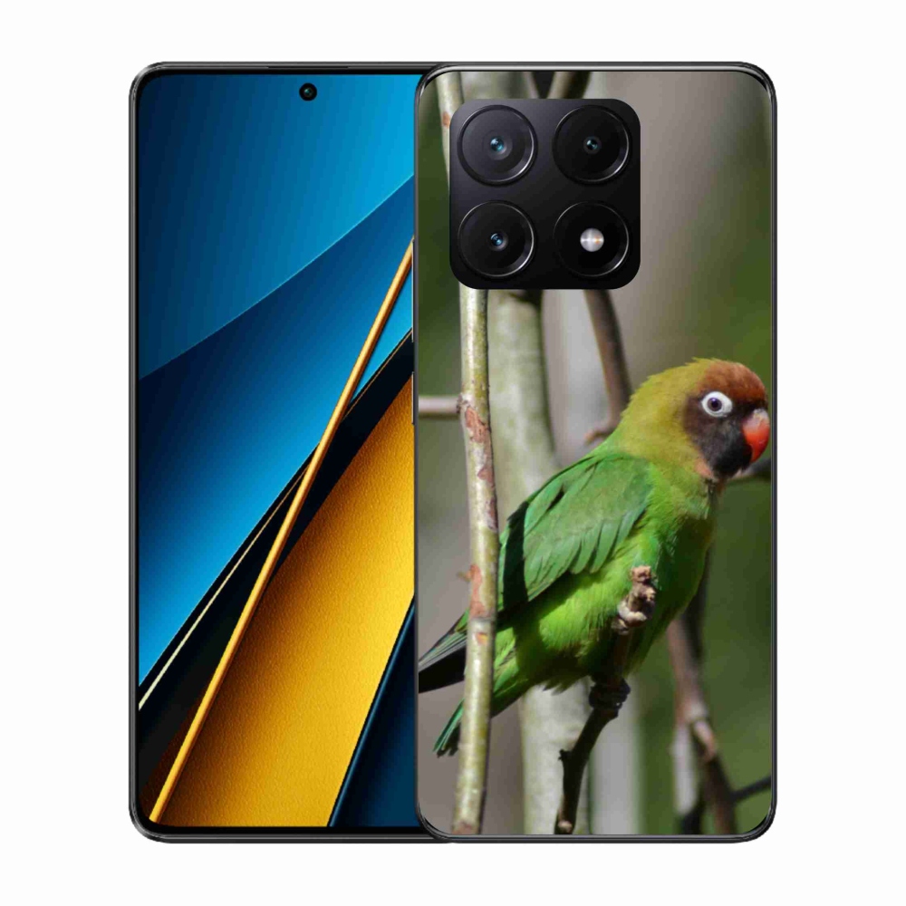 Gelový kryt mmCase na Xiaomi Poco X6 Pro 5G - papoušek agaPronis