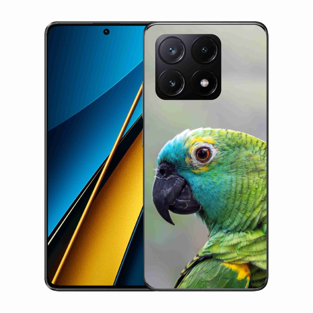 Gelový kryt mmCase na Xiaomi Poco X6 Pro 5G - papoušek amazoňan