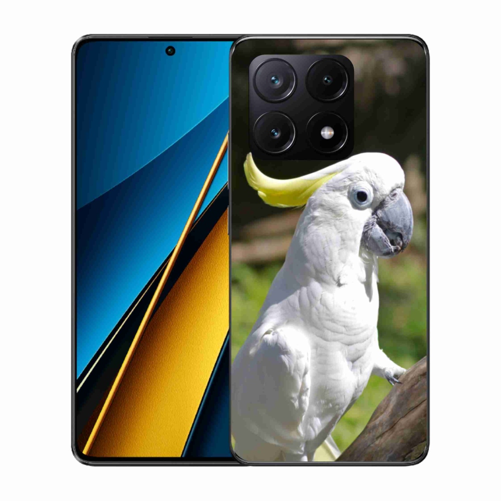 Gelový kryt mmCase na Xiaomi Poco X6 Pro 5G - papoušek kakadu 2
