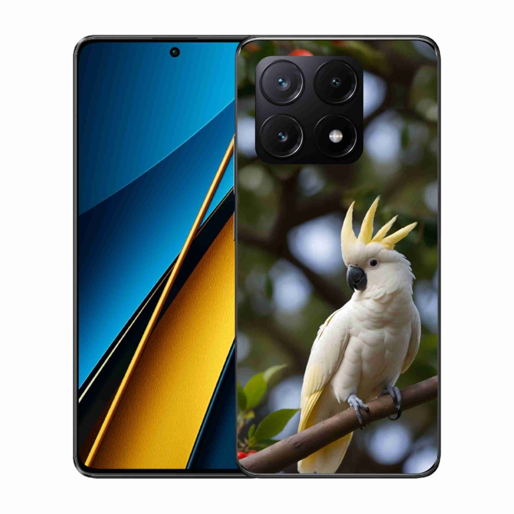 Gelový kryt mmCase na Xiaomi Poco X6 Pro 5G - papoušek kakadu 3