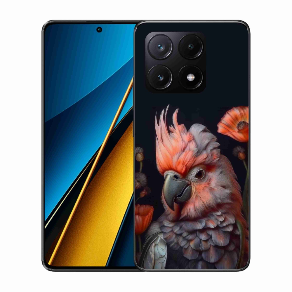 Gelový kryt mmCase na Xiaomi Poco X6 Pro 5G - papoušek kakadu v barvách