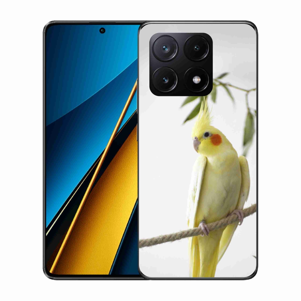 Gelový kryt mmCase na Xiaomi Poco X6 Pro 5G - papoušek korela chocholatá