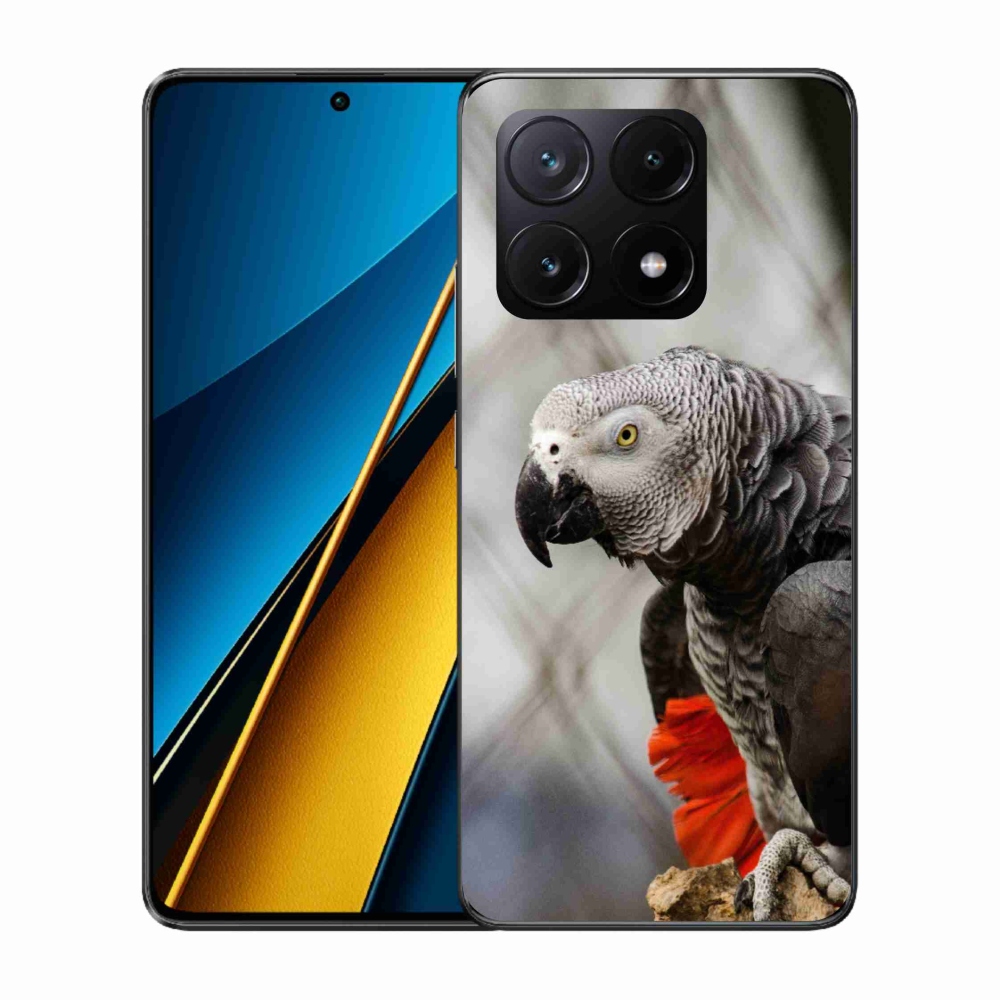 Gelový kryt mmCase na Xiaomi Poco X6 Pro 5G - papoušek žako 3
