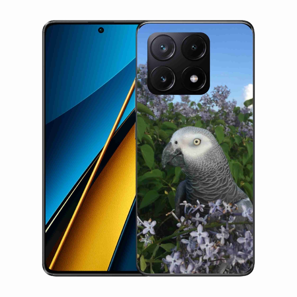 Gelový kryt mmCase na Xiaomi Poco X6 Pro 5G - papoušek žako