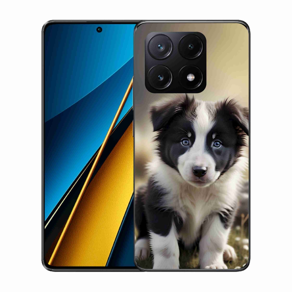 Gelový kryt mmCase na Xiaomi Poco X6 Pro 5G - roztomilá border kolie