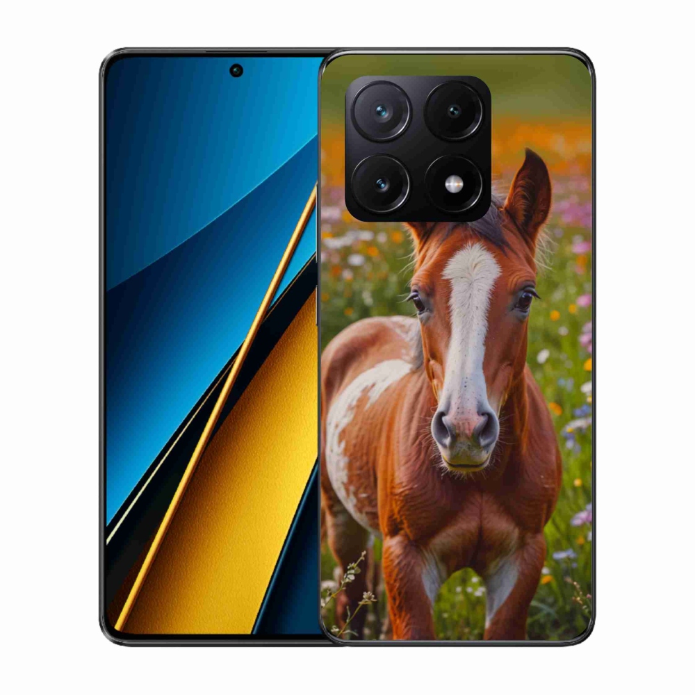 Gelový kryt mmCase na Xiaomi Poco X6 Pro 5G - roztomilé hříbě