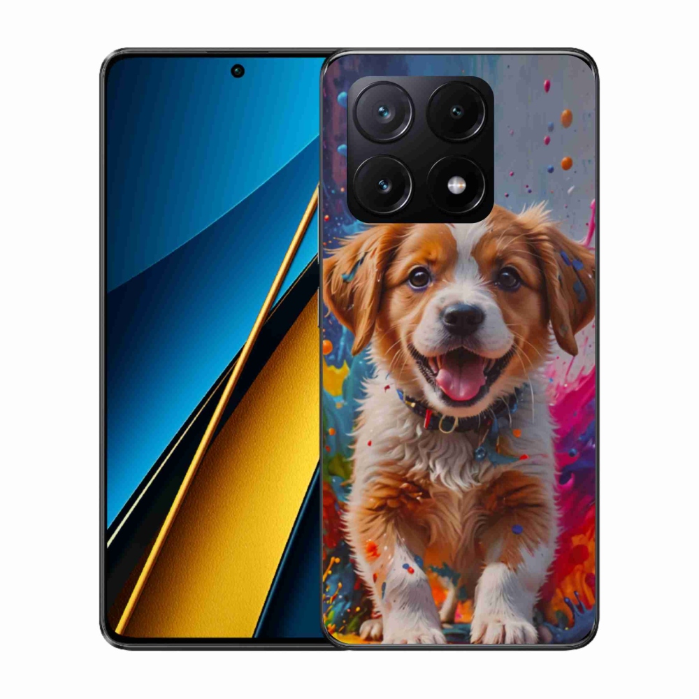 Gelový kryt mmCase na Xiaomi Poco X6 Pro 5G - roztomilé štěně 3