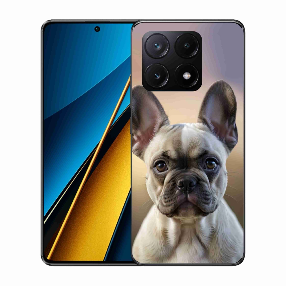 Gelový kryt mmCase na Xiaomi Poco X6 Pro 5G - roztomilý francouzský buldoček