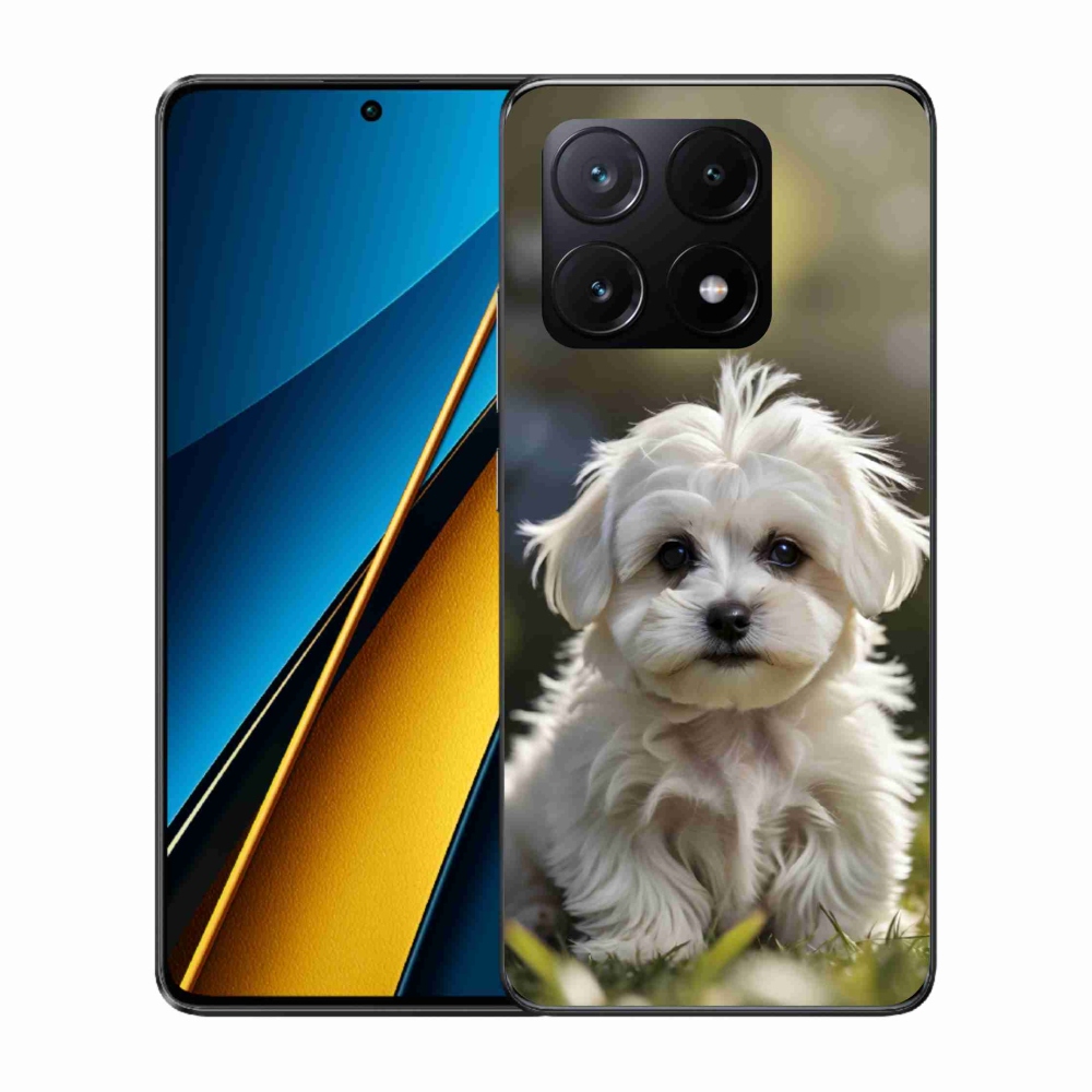 Gelový kryt mmCase na Xiaomi Poco X6 Pro 5G - roztomilý maltézský psík