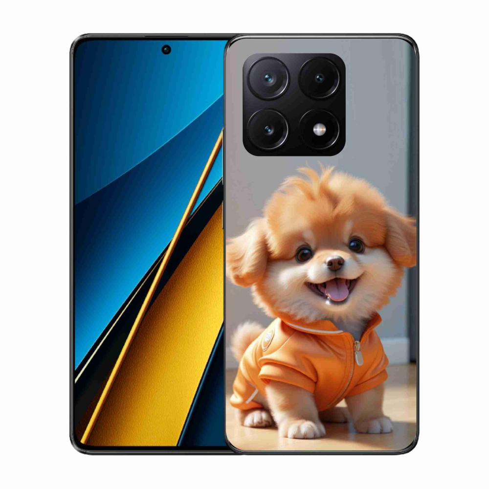 Gelový kryt mmCase na Xiaomi Poco X6 Pro 5G - roztomilý pomeranian v mikině