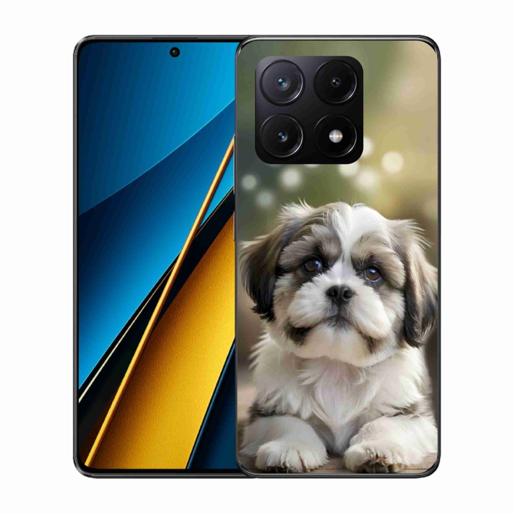 Gelový kryt mmCase na Xiaomi Poco X6 Pro 5G - roztomilý shih-tzu