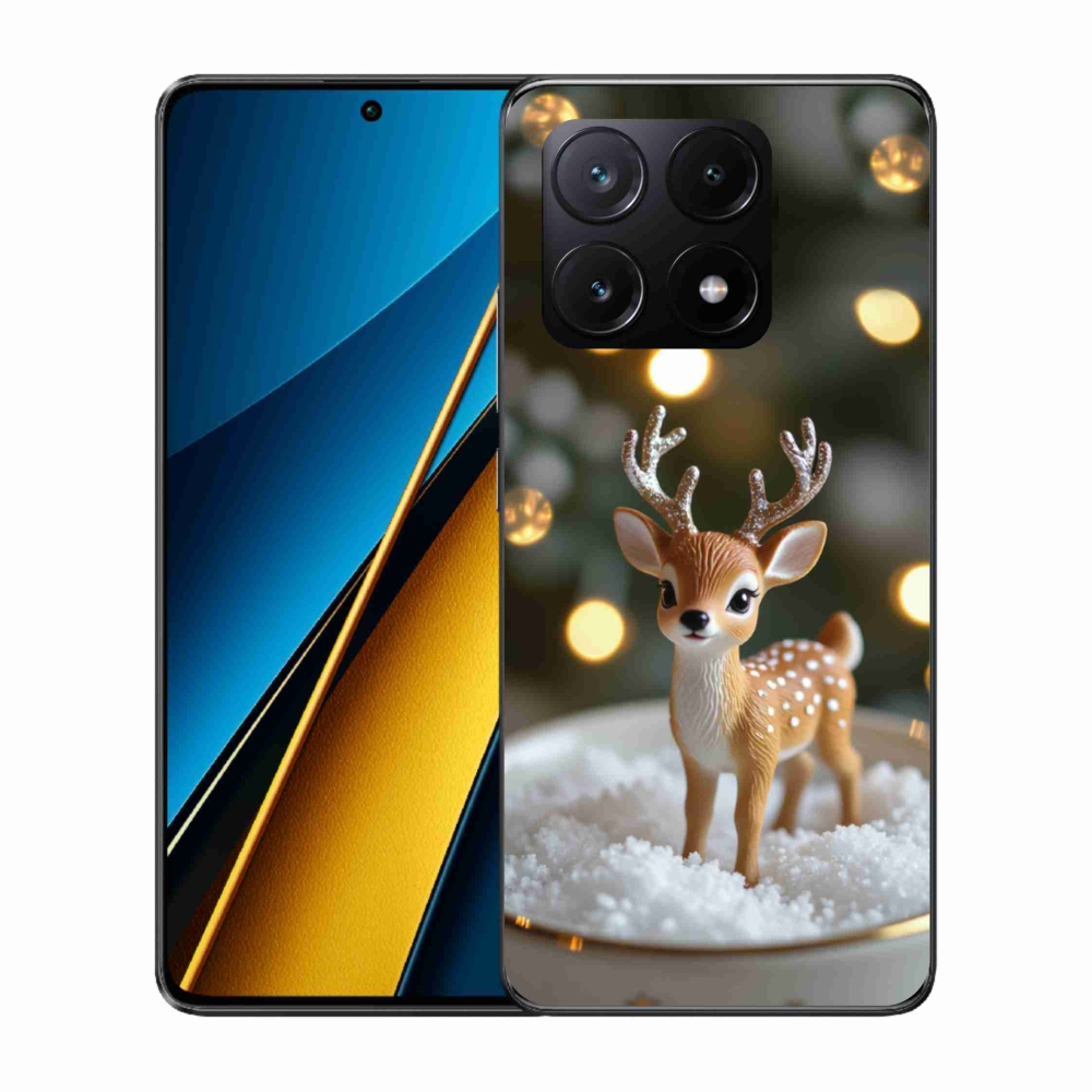 Gelový kryt mmCase na Xiaomi Poco X6 Pro 5G - roztomilý vánoční jelen