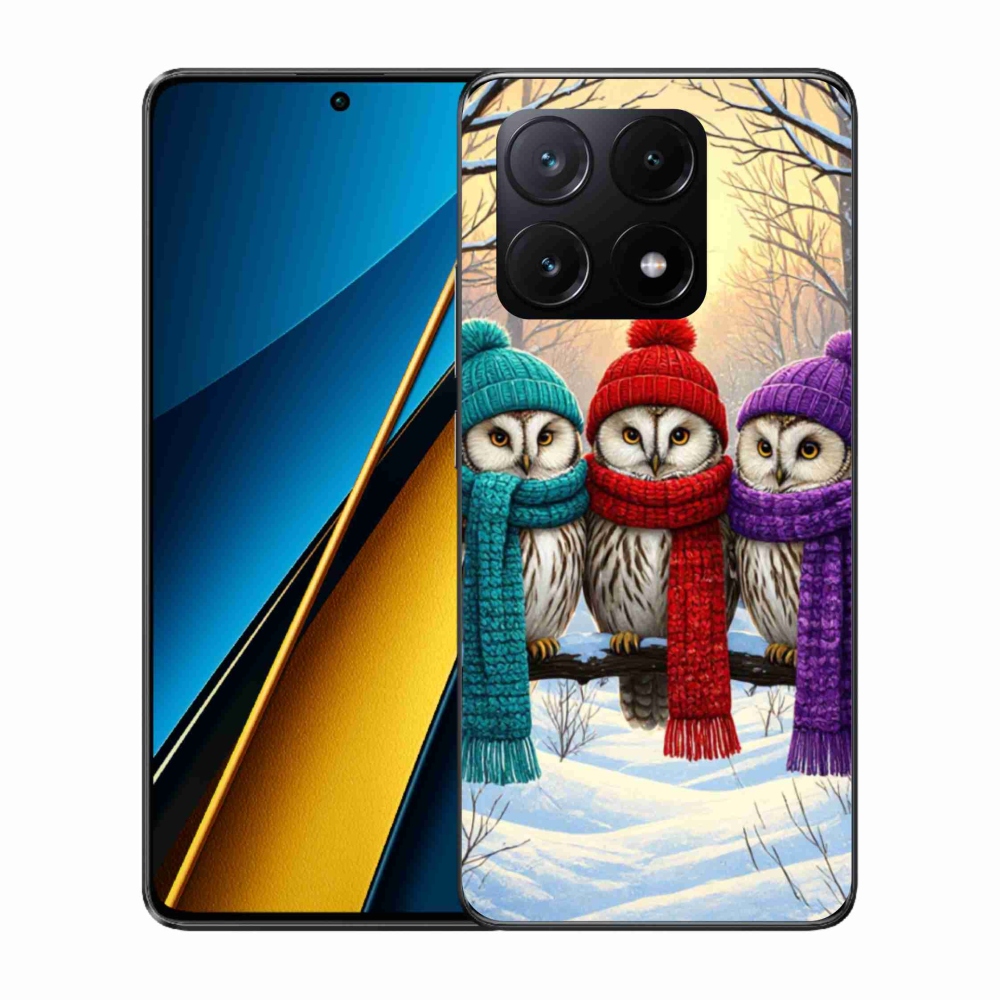 Gelový kryt mmCase na Xiaomi Poco X6 Pro 5G - soví přátelé