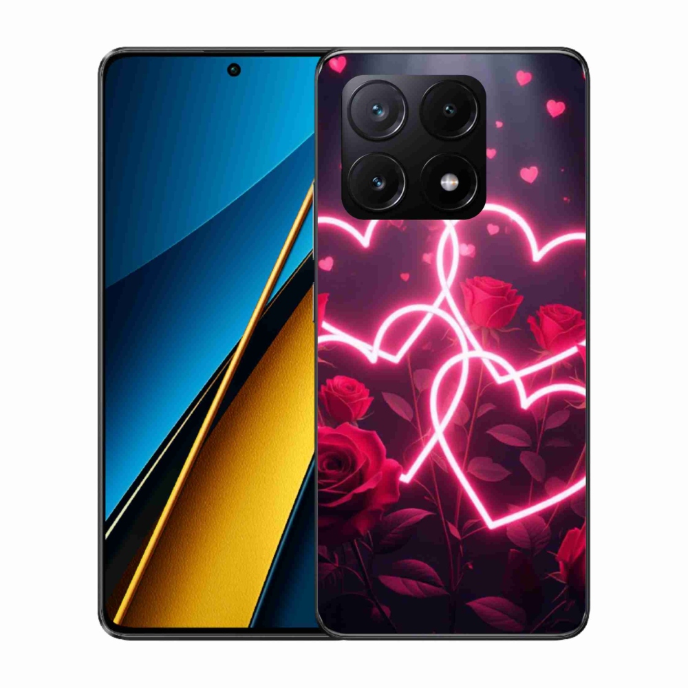 Gelový kryt mmCase na Xiaomi Poco X6 Pro 5G - srdce lásky