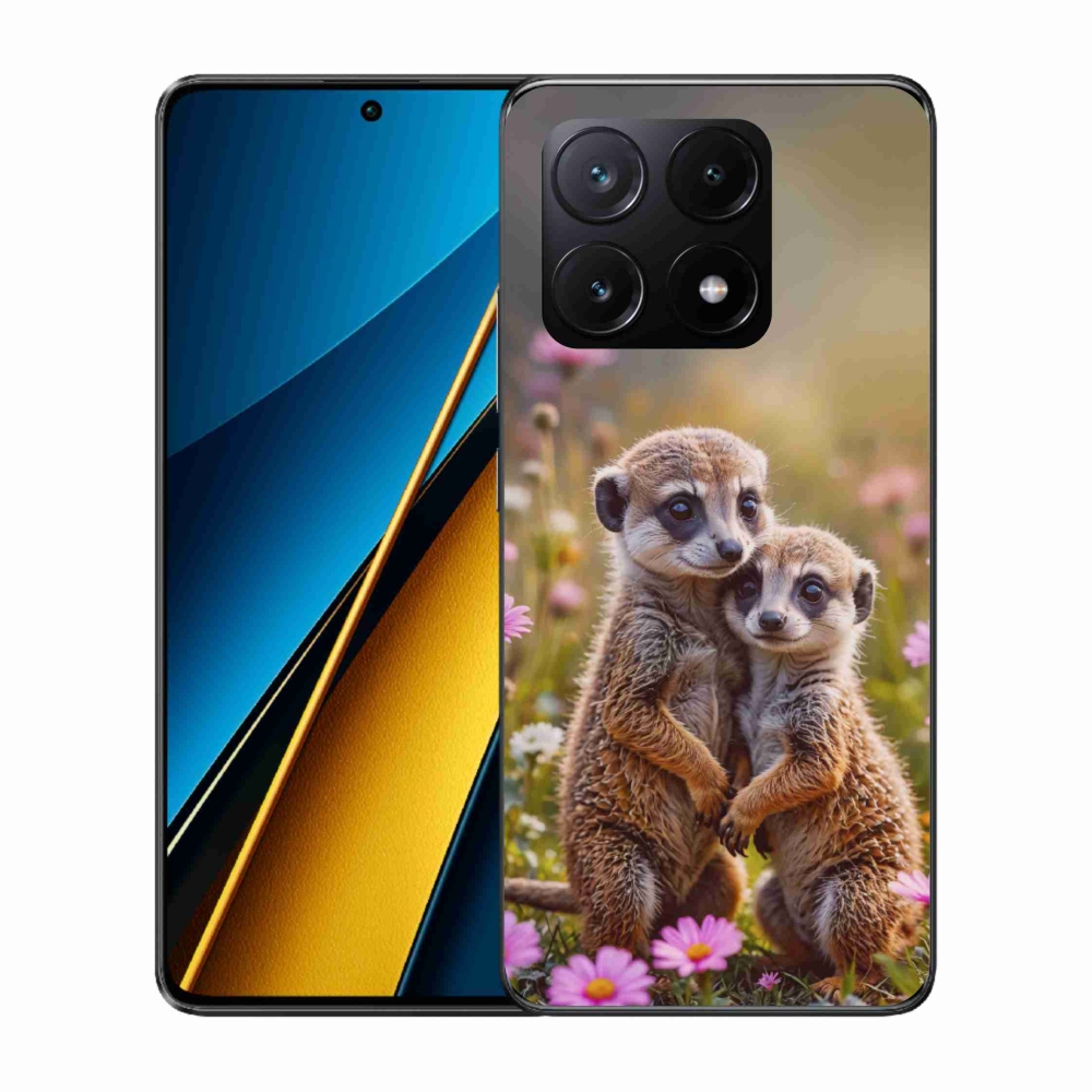 Gelový kryt mmCase na Xiaomi Poco X6 Pro 5G - surikatí duo