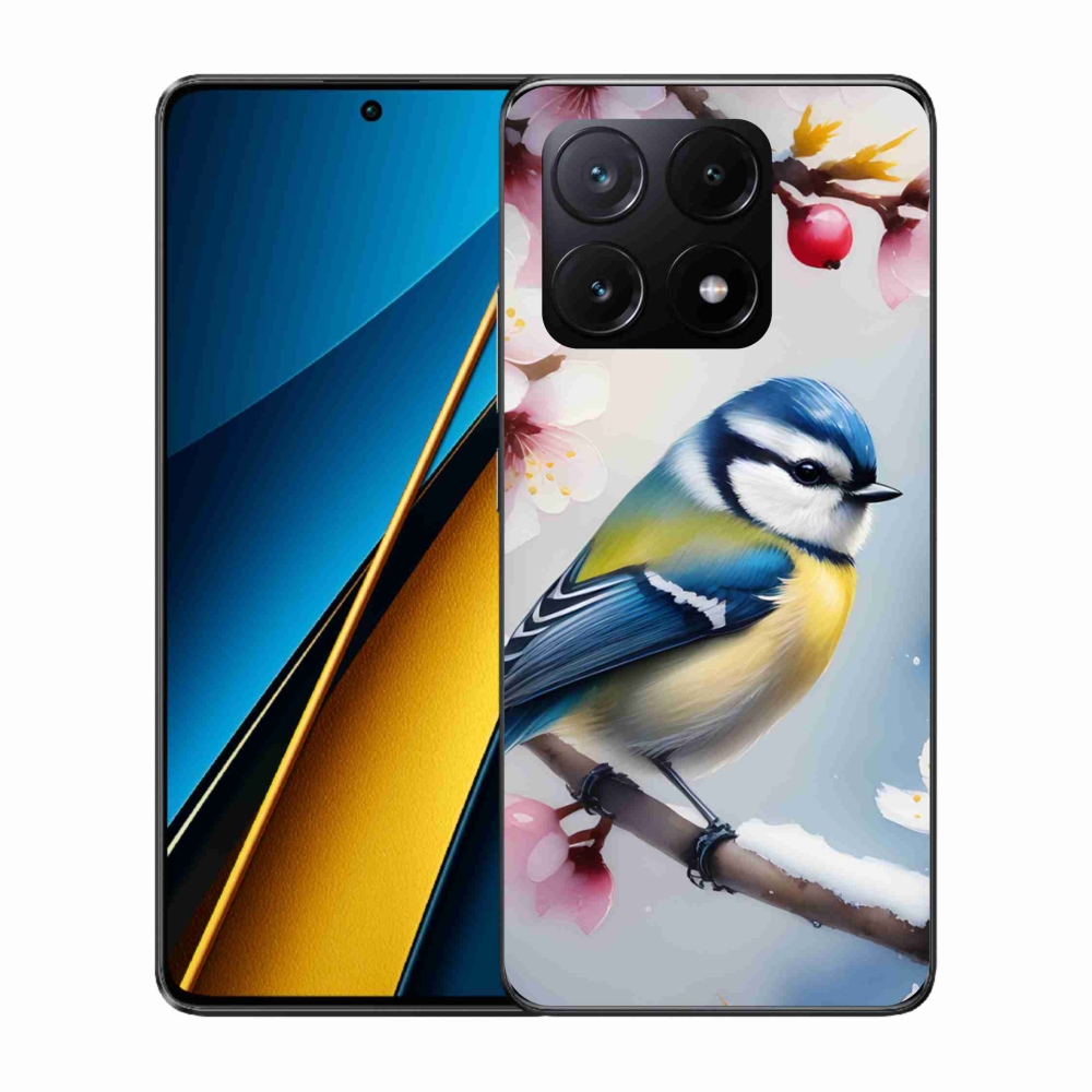 Gelový kryt mmCase na Xiaomi Poco X6 Pro 5G - sýkorka