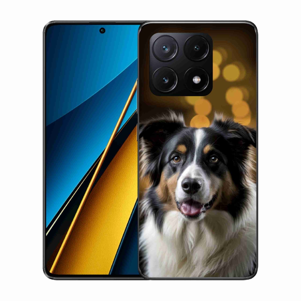 Gelový kryt mmCase na Xiaomi Poco X6 Pro 5G - usměvavý australský ovčák