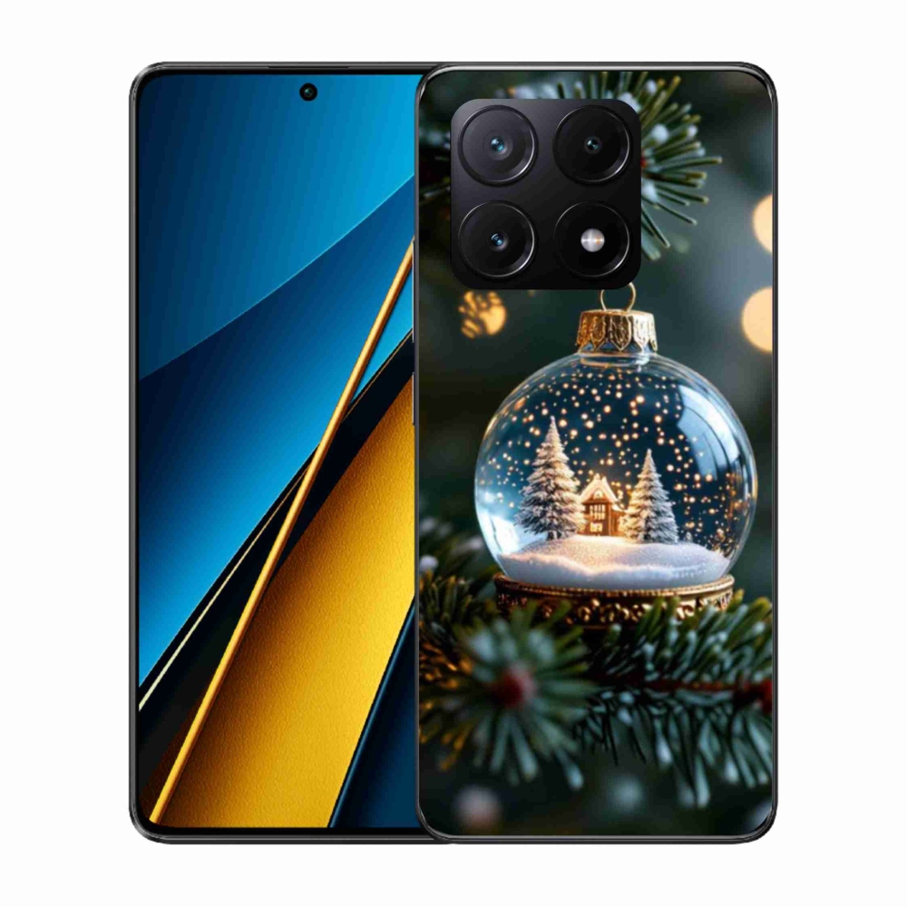 Gelový kryt mmCase na Xiaomi Poco X6 Pro 5G - vánoční koule 2