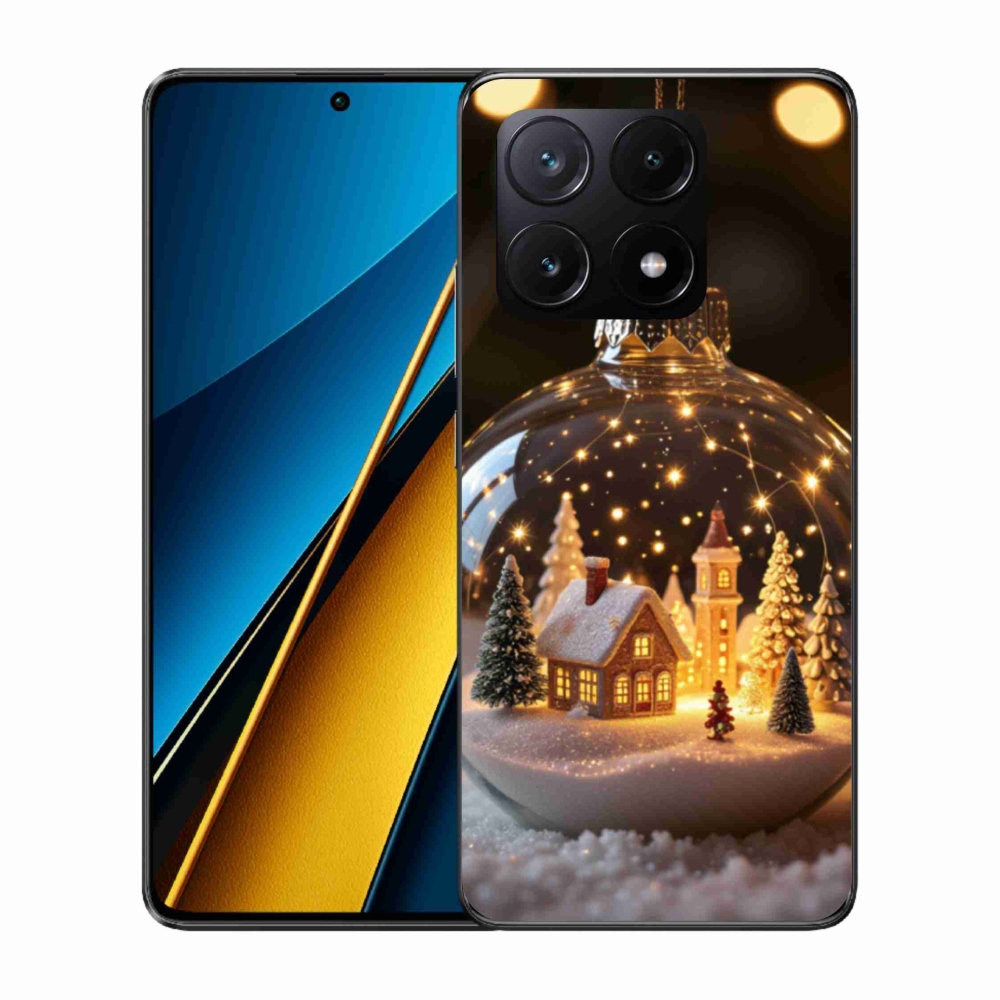 Gelový kryt mmCase na Xiaomi Poco X6 Pro 5G - vánoční koule 3