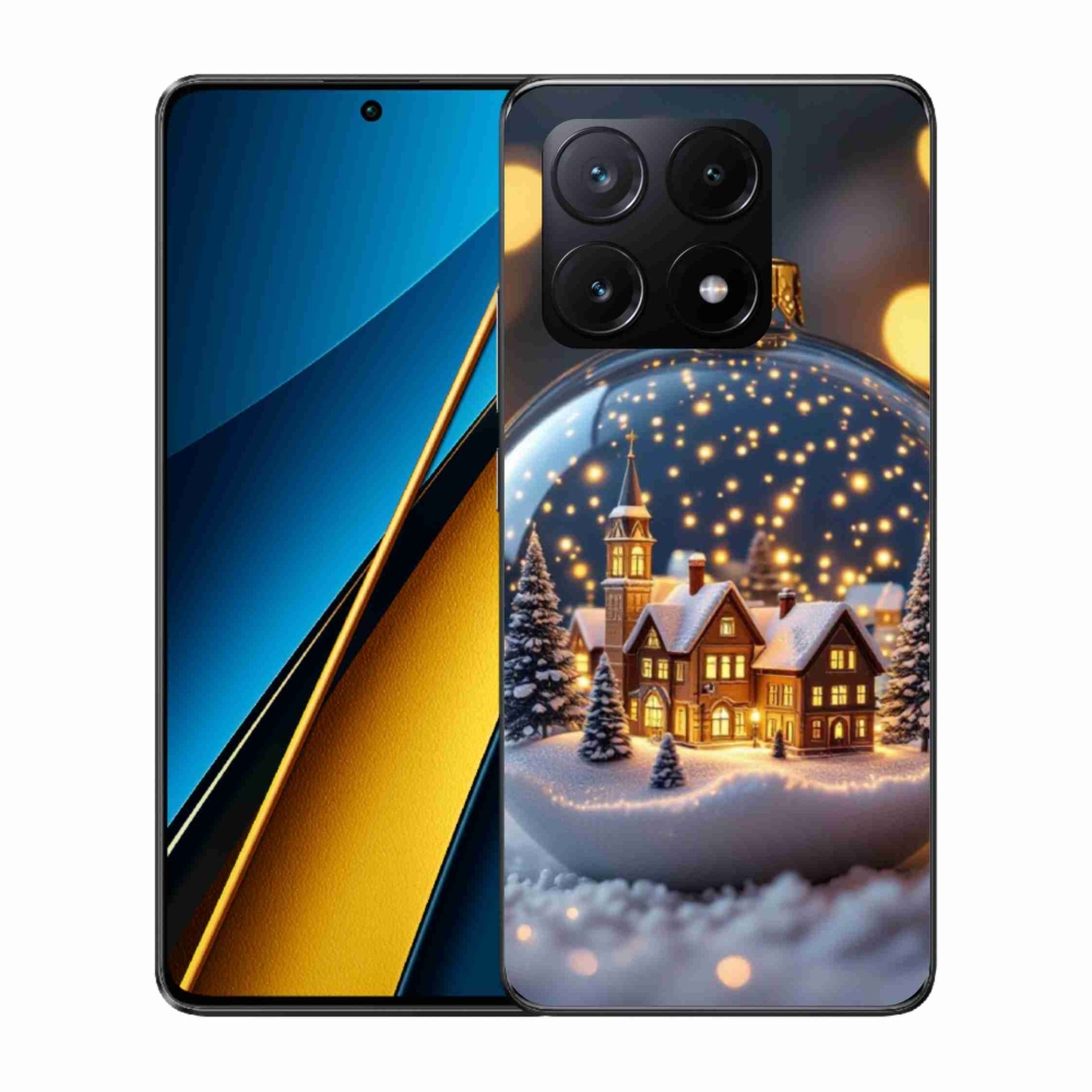 Gelový kryt mmCase na Xiaomi Poco X6 Pro 5G - vánoční koule 4