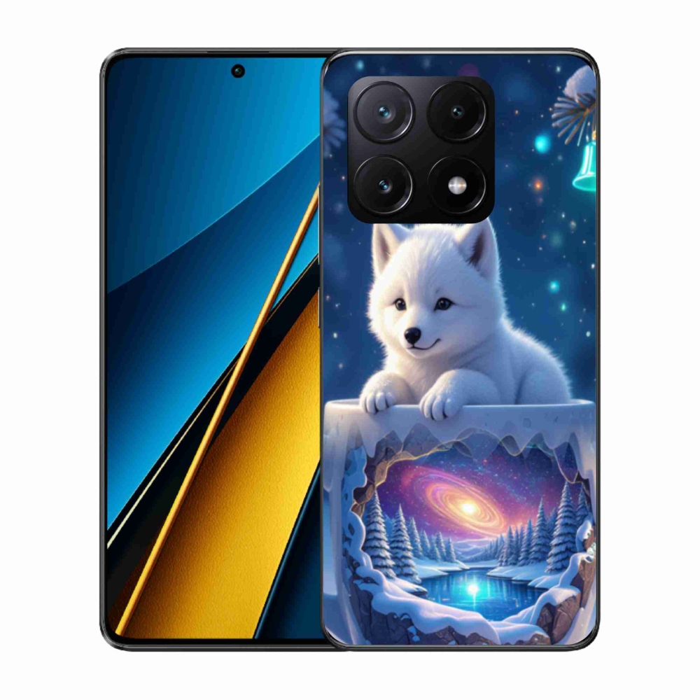 Gelový kryt mmCase na Xiaomi Poco X6 Pro 5G - vánoční štěně