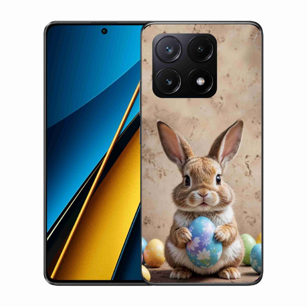 Gelový kryt mmCase na Xiaomi Poco X6 Pro 5G - velikonoční králíček
