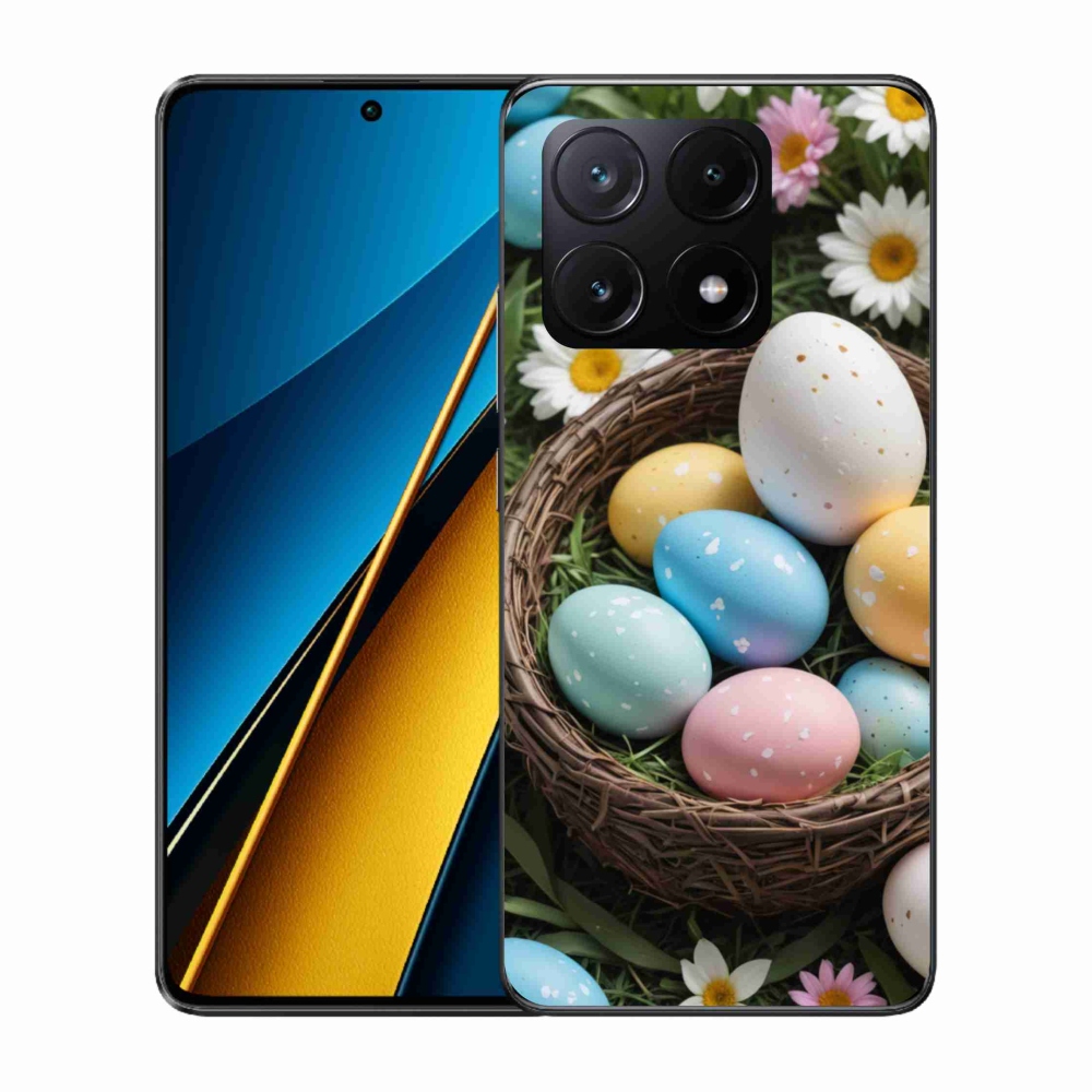 Gelový kryt mmCase na Xiaomi Poco X6 Pro 5G - velikonoční vajíčka 2