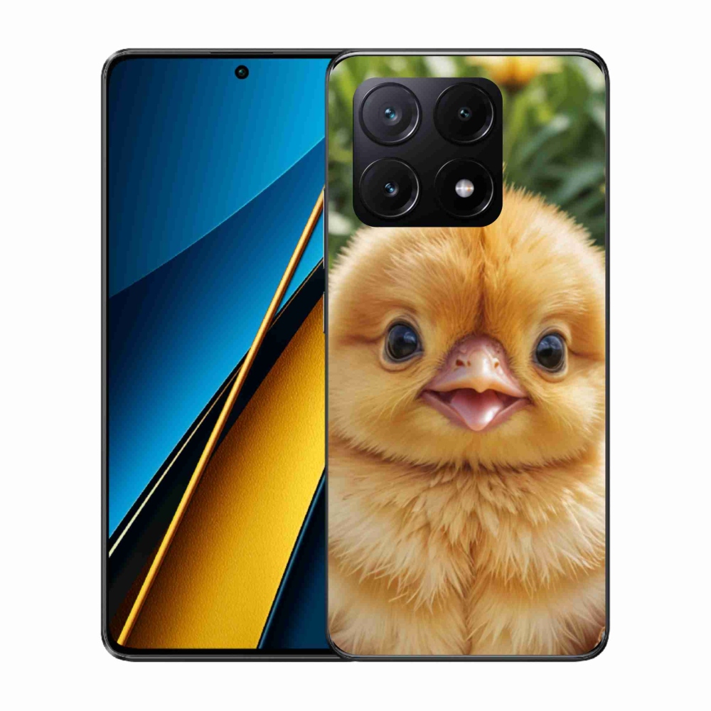 Gelový kryt mmCase na Xiaomi Poco X6 Pro 5G - veselé kuřátko