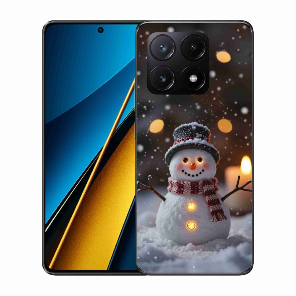 Gelový kryt mmCase na Xiaomi Poco X6 Pro 5G - veselý sněhulák