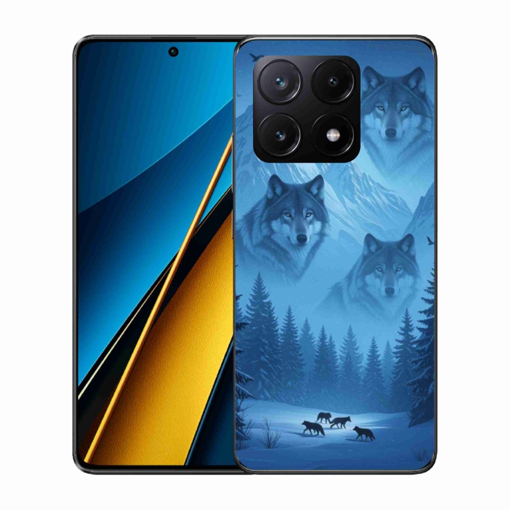 Gelový kryt mmCase na Xiaomi Poco X6 Pro 5G - vlčí smečka