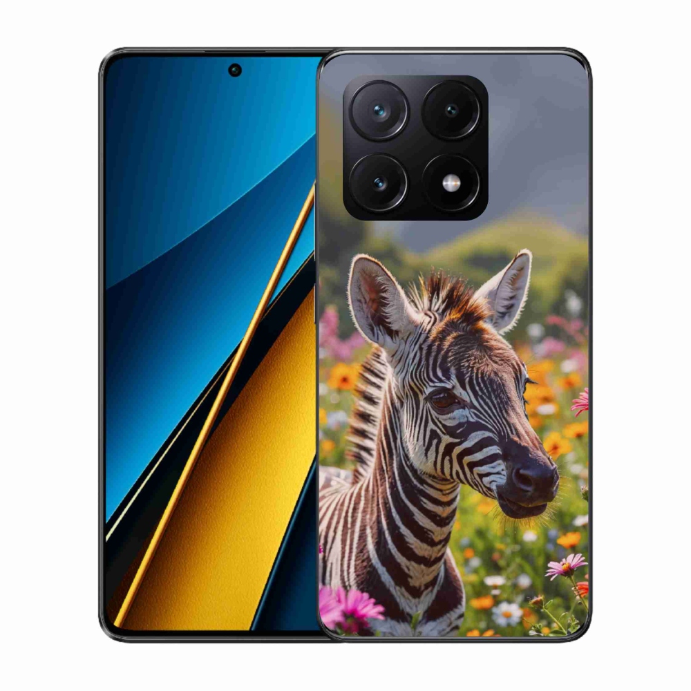 Gelový kryt mmCase na Xiaomi Poco X6 Pro 5G - zebra na louce