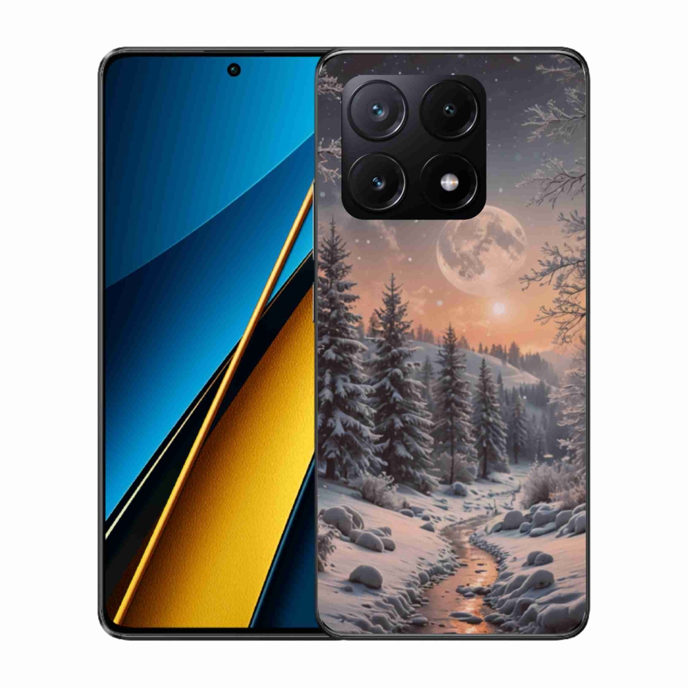 Gelový kryt mmCase na Xiaomi Poco X6 Pro 5G - zimní krajina 2