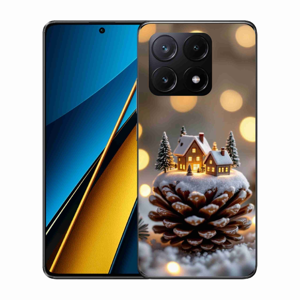 Gelový kryt mmCase na Xiaomi Poco X6 Pro 5G - zimní vesnička