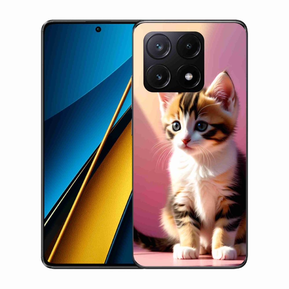 Gelový kryt mmCase na Xiaomi Poco X6 Pro 5G - zvědavé kotě 2