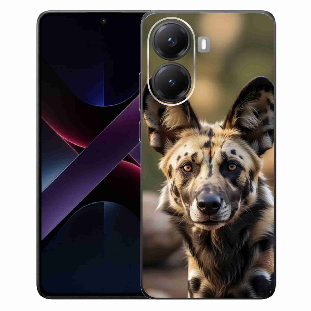 Gelový kryt mmCase na Xiaomi Poco X7 Pro 5G - africký divoký pes