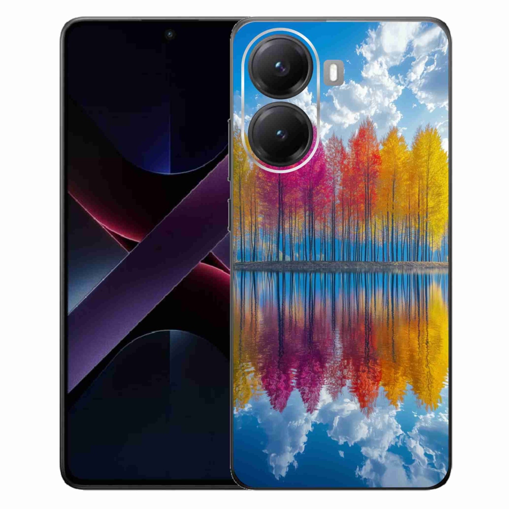 Gelový kryt mmCase na Xiaomi Poco X7 Pro 5G - barevné stromy