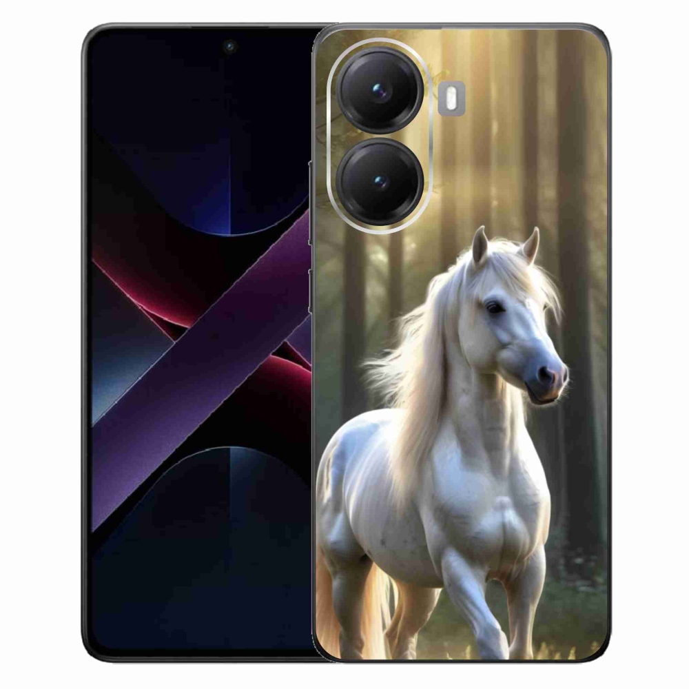 Gelový kryt mmCase na Xiaomi Poco X7 Pro 5G - bílý kůň 3