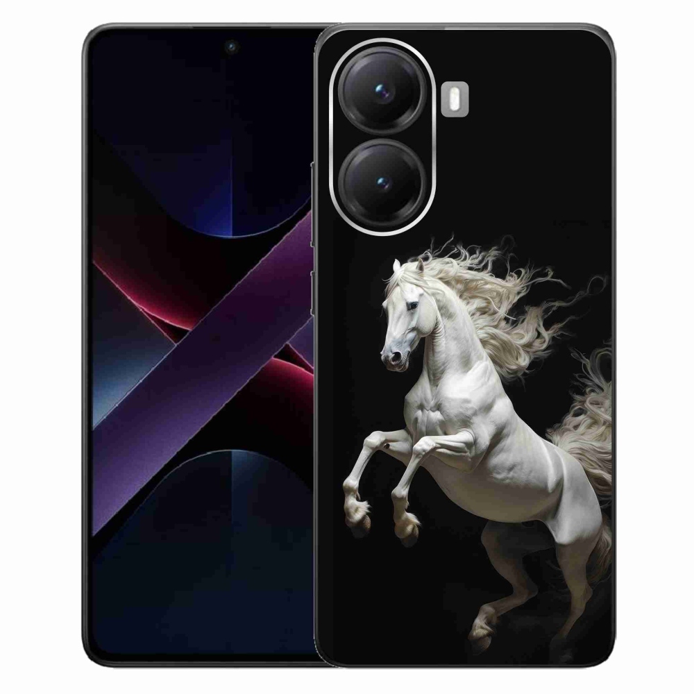 Gelový kryt mmCase na Xiaomi Poco X7 Pro 5G - bílý kůň 4