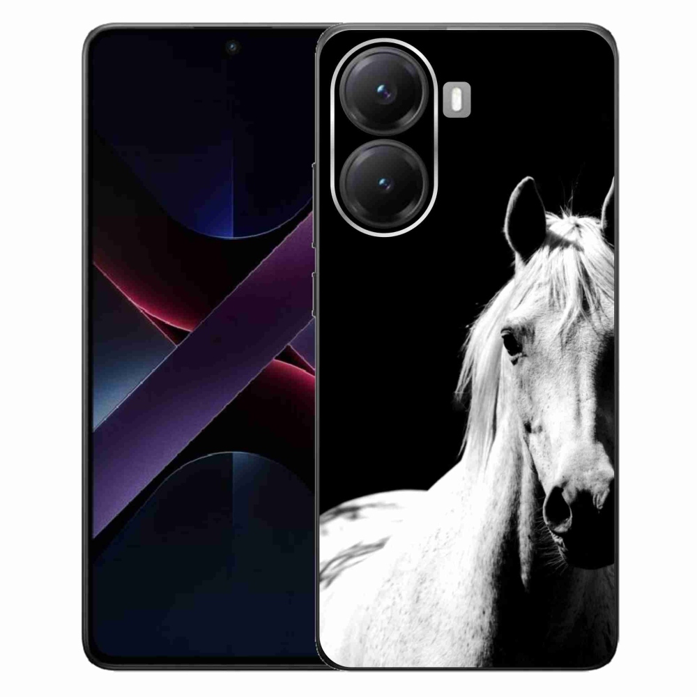 Gelový kryt mmCase na Xiaomi Poco X7 Pro 5G - bílý kůň 5