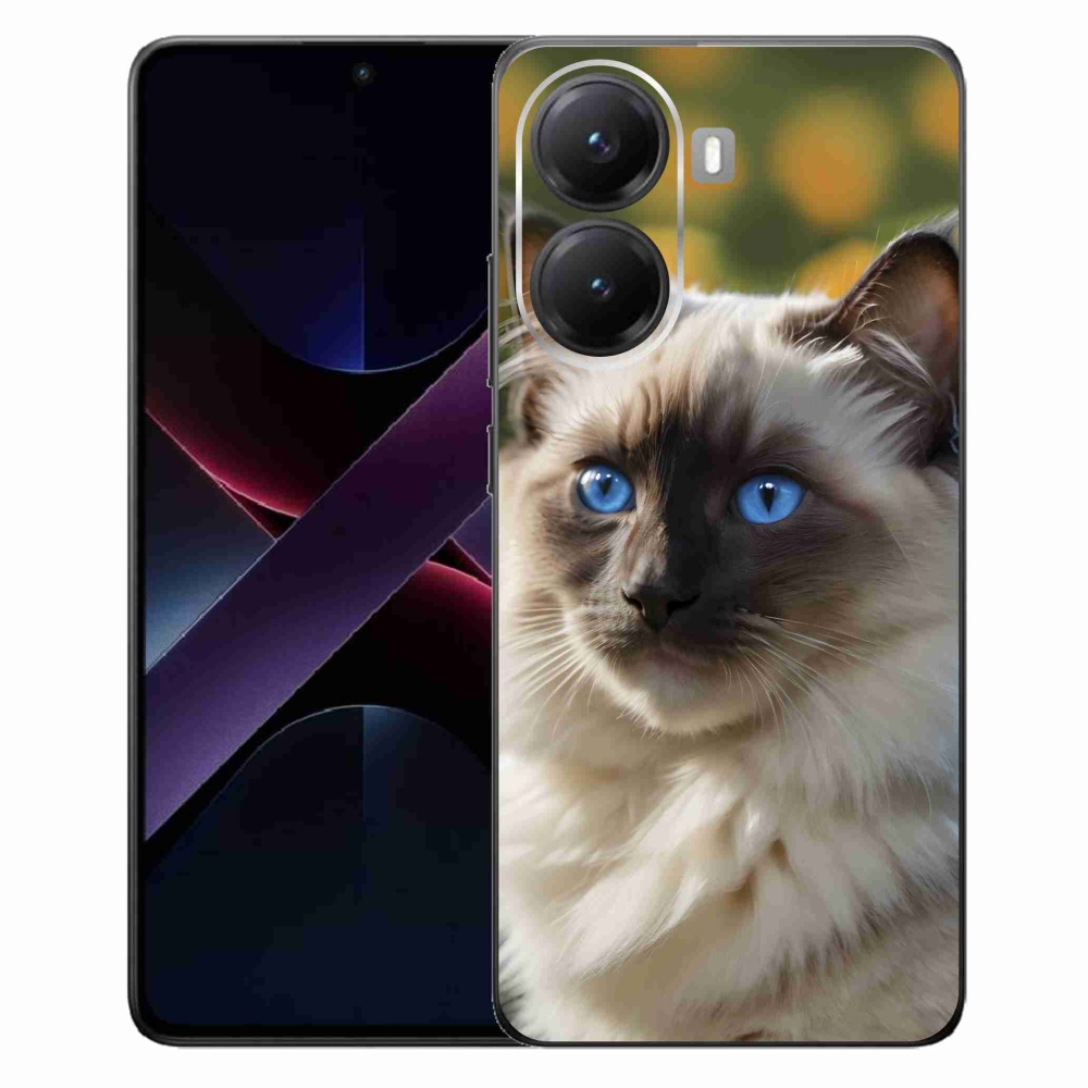 Gelový kryt mmCase na Xiaomi Poco X7 Pro 5G - bílý ragdoll