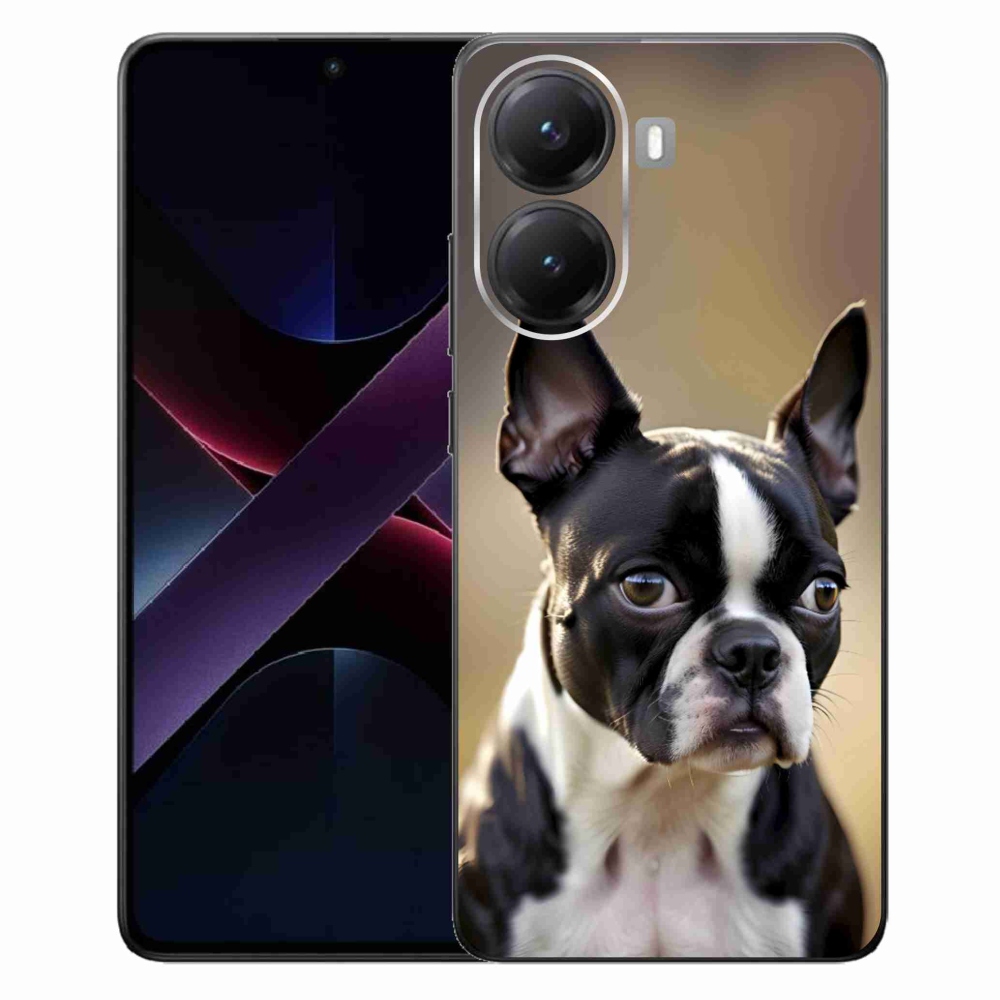Gelový kryt mmCase na Xiaomi Poco X7 Pro 5G - bostonský teriér