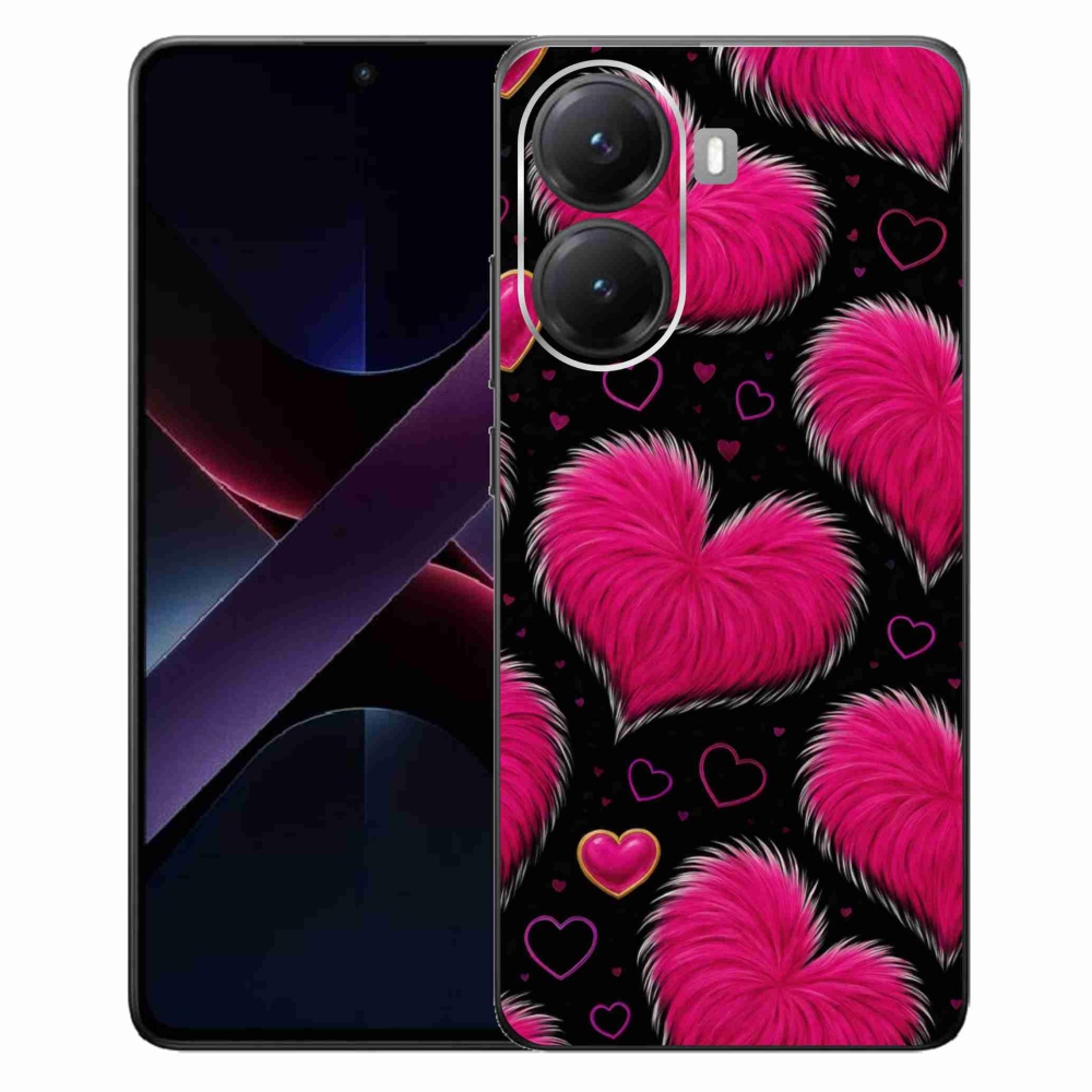 Gelový kryt mmCase na Xiaomi Poco X7 Pro 5G - hebká srdce