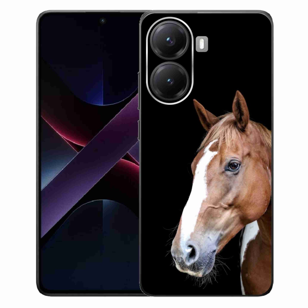 Gelový kryt mmCase na Xiaomi Poco X7 Pro 5G - hnědý kůň 3